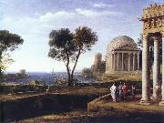 Claude Lorrain Landscape with Aeneas at Delos oil painting picture wholesale